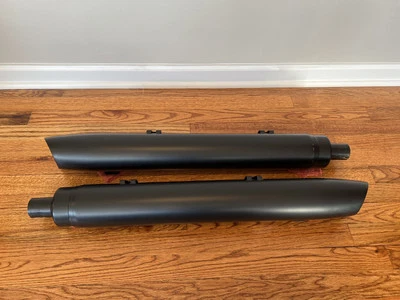 Silenciadores sin cordones negros para motocicleta Indian Chieftain 2014-19 1262383 / 1262384 OEM Foto 1 de 4