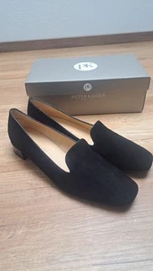Neue Peter Kaiser Pumps/Slipper aus Wildleder, schwarz, Gr. 42/UK 8 - Foto 1 di 4