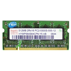 Hynix DDR2 512MB 667MHZ Sodimm Module Table RAM PC2-5300S) Notebook PC - Picture 1 of 4
