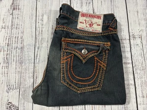 Men’s True Religion Jeans Sz 32 X 32 Billy Super T Straight Great Condition - Picture 1 of 10