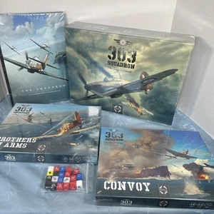 Squadron 303 Brettspiel + Brothers in Arms & Convoy Erweiterungen geöffnet ungelocht - Bild 1 von 14