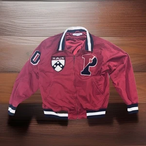 Vintage Ivy League Penn Varsity Jacke marineblau Größe 2XL Stall & Dean AUTHENTISCH - Bild 1 von 13