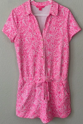Детский комбинезон LILLY PULITZER Terry Jorgie Pink Shandy Invest a Gator размер M - Изображение 1 из 4