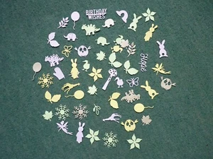 50+ Die Cut  Various  Shapes for Cardmaking Scrapbooking Crafting FREE P+P - Picture 1 of 4