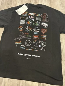 NWT Unisex LSKD Rep With Pride Black T-shirt Men’s Women’s – Medium - Picture 1 of 6