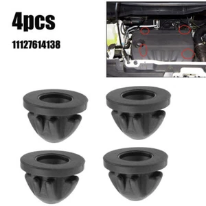 4pcs For BMW Engine Cover Trim Rubber Mount Grommet Bush 11127614138 Black  F1V4 - Picture 1 of 10