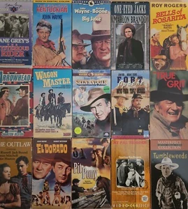 VHS Lot Western (VHS) Cowboy Classics - Roy Roger's - John Wayne #8887 - Picture 1 of 6