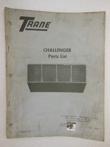 TRANE - Model: Challenger - PARTS LIST - 1977 - Picture 1 of 1