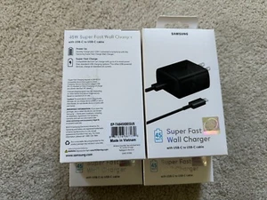 Samsung Very Fast Charging OEM 45 WATT Plug + Cable Type C to C - Picture 1 of 1