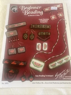 DESIGN ORIGINAL SUZANNE MCNEILL BEGINNER BEADING BY ROBERTA K WHITE #1032 - image 1 of 4