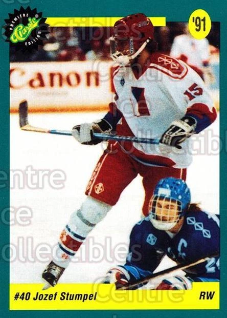 1991 Classic Hockey Draft #34 Jozef Stumpel - Image 1 of 1