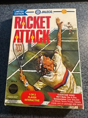 Racket Attack for Nintendo (NES) with Box - No Manual - Image 1 of 4