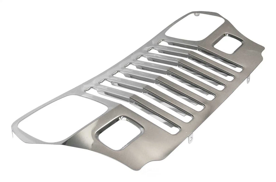 FITS 1987-1995 JEEP WRANGLER STAINLESS STEEL GRILLE OVERLAY - Image 1 of 1