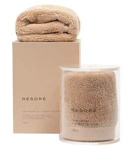 NEW RESORE Antibacterial Face Wash Cloth Set W Wash Cloth Holder FACE WASHER SET - Picture 1 of 3