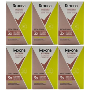 Rexona Deo Stick STRESS CONTROL 6 x 45ml Maximum Protection Creme stick - Bild 1 von 2