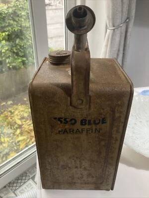 ORIGINAL, VINTAGE 1950’s Esso Blue  Parafin Can - Image 1 of 4