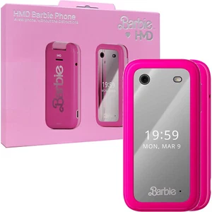 HMD Barbie 4G Power Pink 128MB + 64MB Dual-SIM Factory Unlocked SIMFree NEW - Afbeelding 1 van 5