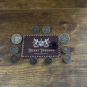 Hickey Freeman Coat Of Arms Set Of 10 Replacement Blazer Metal Buttons VTG Horse - Picture 1 of 13