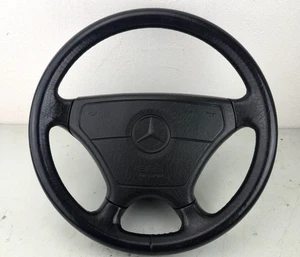 Mercedes W124 W201 Lenkrad Leder Lederlenkrad Sportline 39cm SRS Airbag Original - Picture 1 of 12