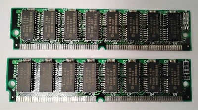 32MB 2x16MB 72-pin FPM Fast Page SIMM 60ns HITACHI 5V 4Mx32 DRAM Ram Memory Kit - Image 1 of 4