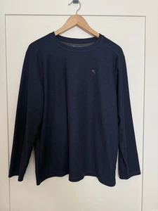 Tommy Bahama Pullover Herren Gr. L Blau Langarm Rundhals Pulli Preppy Outdoor - Bild 1 von 11