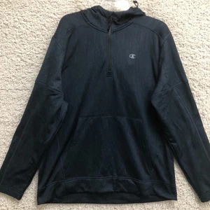 NEW Champion Hoodie Extra Large Adult Blue 1/4 Zip Sweatshirt Performance Mens - Picture 1 of 11