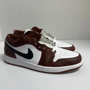 Air Jordan 1 Low SE Dark Pony HF3148 102 Size 11 Men Maroon Dark Red White - Picture 1 of 10