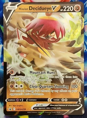 Hisuian Decidueye V SWSH238 SWSH: Sword & Shield Promo Cards Holo - Image 1 of 2