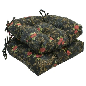 16in Rounded Back Chair Cushion 16In x 16In 2 Count - Picture 1 of 1