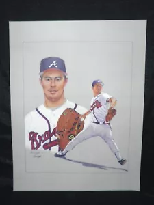 Litografía Greg Maddux Atlanta Braves MLB Béisbol S. Pawelczyk Edición Abierta - Imagen 1 de 3