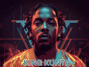 Póster Kendrick Lamar King Kunta impresión 24x18 arte Kendrick por Denardai - Imagen 1 de 2