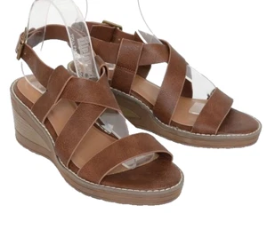 Sandalias B-52 by Bullboxer punta abierta cómodas tacón de cuña para mujer talla 7 NUEVAS - Imagen 1 de 5