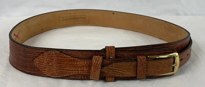 TONY LAMA Brown Leather Belt 28" GUC Women’s Western - Image 1 of 4
