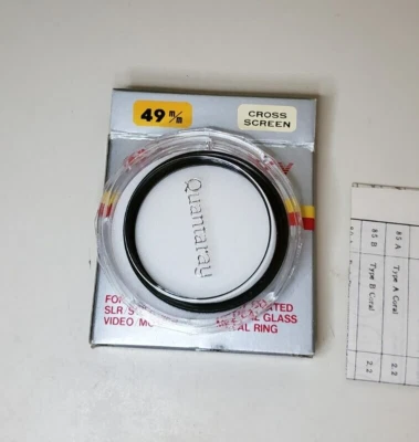 Quantaray Cross Screen Filter(49%) 49mm with Case and Box - Image 1 of 4