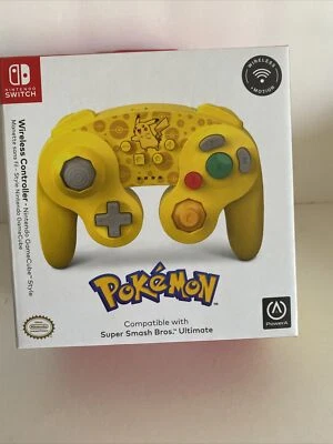 PowerA Nintendo GameCube Style Pokémon Pikachu Switch Controller BRAND NEW - Image 1 of 3