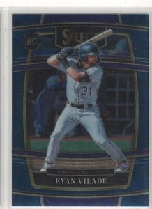Ryan Vilade RC 2022 Panini Select Blue retail Concourse level #9 Rockies