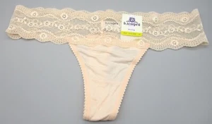 b. tempt'd Wacoal~MEDIUM~933182~Pale Peach b. adorable Thong Panty - Picture 1 of 2