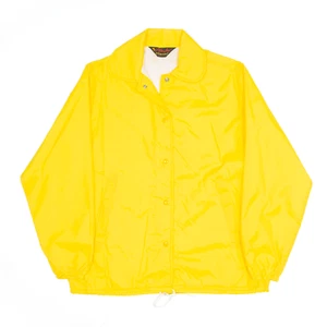 Vintage PLA-JAC Womens Yellow 90s Nylon Coach Jacket M - Picture 1 of 6
