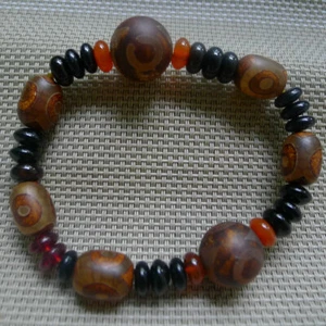 Pulsera de cuentas Dzi, Tíbet, hombres mujeres, regalos, mantener la paz, maldad 17 - Imagen 1 de 7