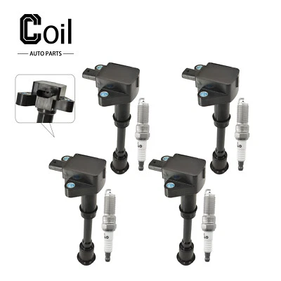 4pcs Ignition Coil & Spark Plug For 2013-2016 Ford Escape 1.6L L4 - Изображение 1 из 4