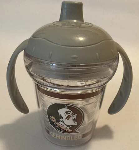 Tervis FLORIDA STATE SEMINOLES 6 oz Toddler Baby Sippy Cup Handles Child Tumbler Cover