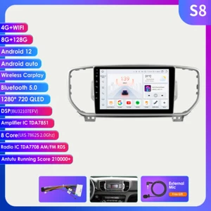 9'' 8+128GB Android13 Autoradio CarPlay GPS Navi DSP Für KIA Sportage 2016-2019 - Bild 1 von 24