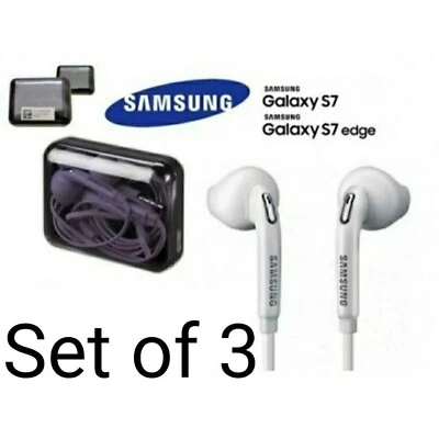 Samsung Headphones Remote and Mic Set Of 3 Headphones Official You Get 3 Sets - Image 1 of 4
