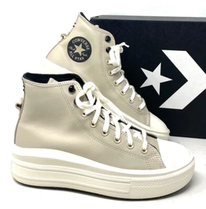 Converse Chuck Taylor Move Platform Leather High Shoes Casual For Women A07942C - Picture 1 of 10