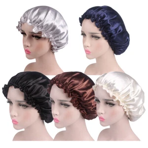5pcs Women Elastic Band Night Sleep Cap Bonnet Turban Hat Hair Care Headwear New - Picture 1 of 6