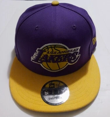 New Era Los Angeles Lakers 9FIFTY Gorra Ajustable Snapback - Púrpura/Dorada - Foto 1 de 4