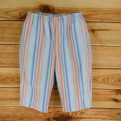 Bermudas Blair Mujer 18PT Multicolor Rayas Algodón Elástico Cintura Bolsillos Foto 1 de 4