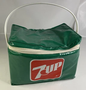 Vintage 7UP Softside Brotzeittasche Sixpack Kühlbox mit funktionierendem Reißverschluss - Bild 1 von 9