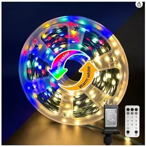 165FT Dual Color Change Lights 500 LED Outdoor Waterproof With Remote Control - Picture 1 of 5