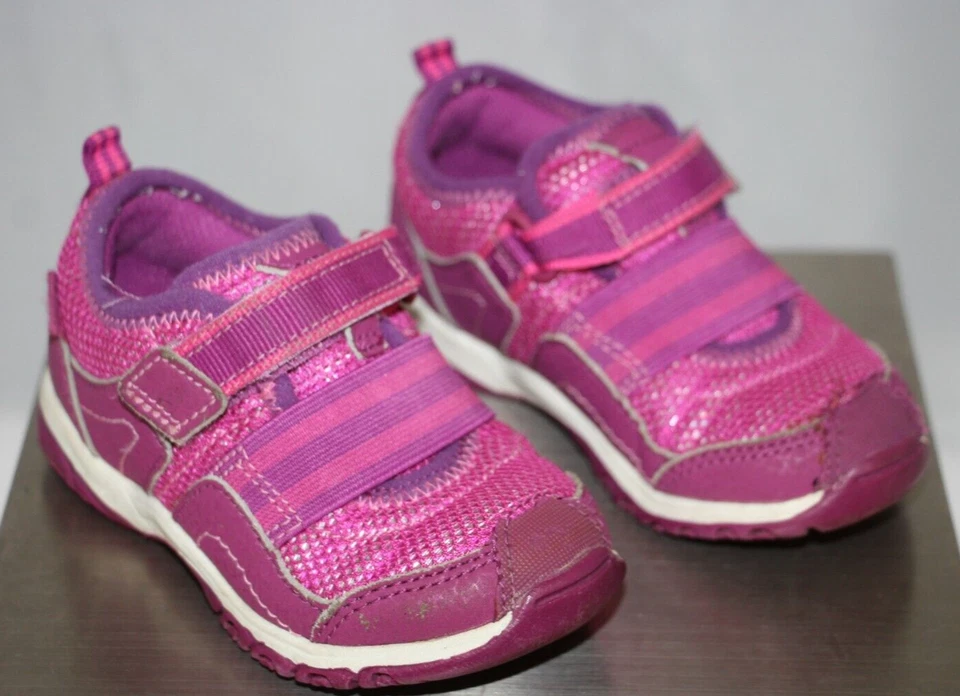 Stride Rite Bebé Niño Púrpura M2P Felicia Puntera Cerrada Zapatos Tenis Talla 5.5M Foto 1 de 4